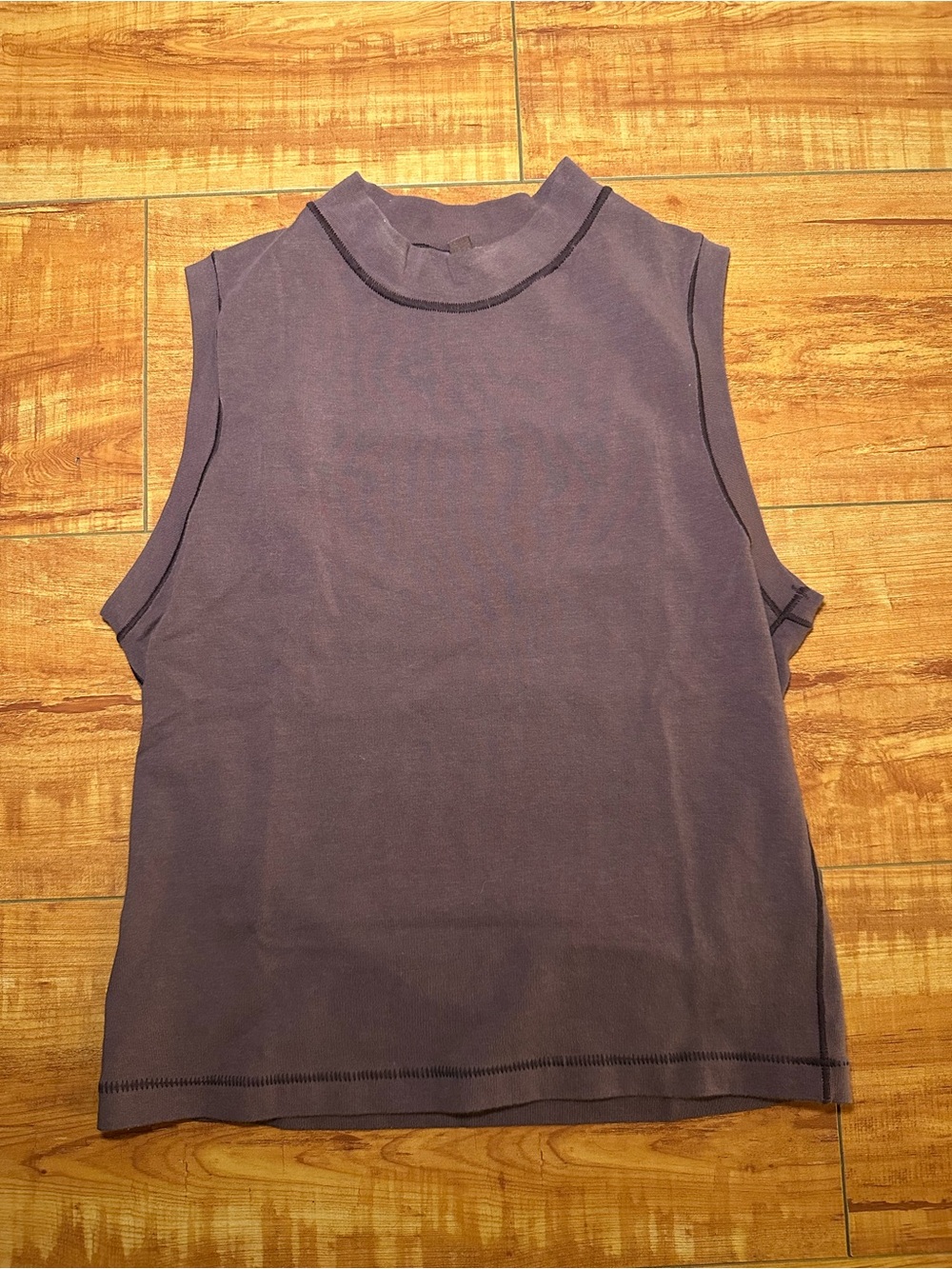 SKIMS Sleeveless Mock Neck Tank - Plum